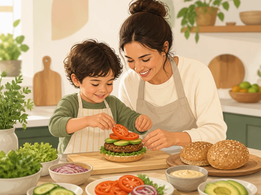 親子で楽しく手作りハンバーガー